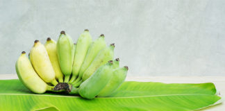 Pisang Awak Banana Banana Leaf Wooden Table (1)